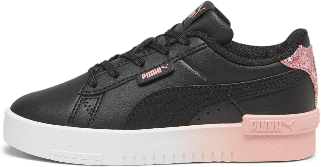 PUMA Mädchen Smash 3.0 L Star Glow V Ps Sneaker, 35 EU Puma Black Peach Smoothie Puma White