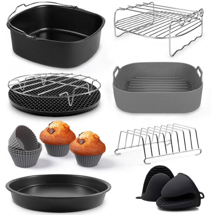 Fentic Airfryer zubehör – heissluftfritteuse zubehör – XL und XXL – Passend für Philips, COSORI, Pri