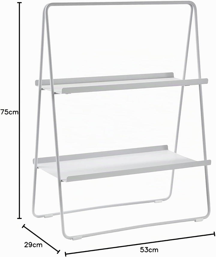 Zone Denmark A-Table Regal, Standregal aus Metall, 53 x 29 x 75 cm, Weiches Grau 75cm Soft Grey, 75c
