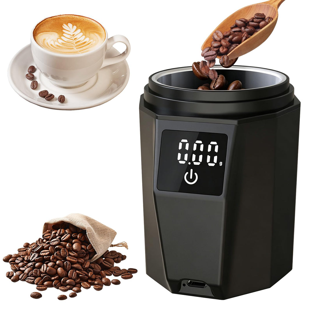 500g/0.1g Hochpräzise Wiederaufladbare Digitale Kaffeewaage,Tragbare Elektronische Küchenwaage mit L