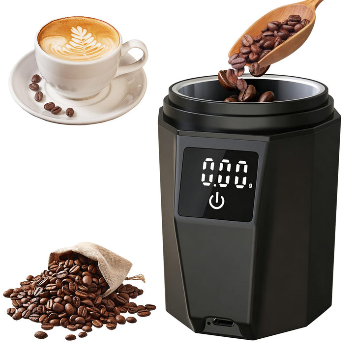 500g/0.1g Hochpräzise Wiederaufladbare Digitale Kaffeewaage,Tragbare Elektronische Küchenwaage mit L