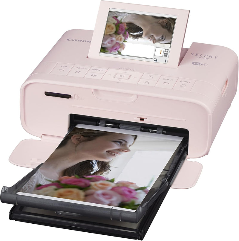 Canon SELPHY CP1300 Compact Photo Printer - Pink