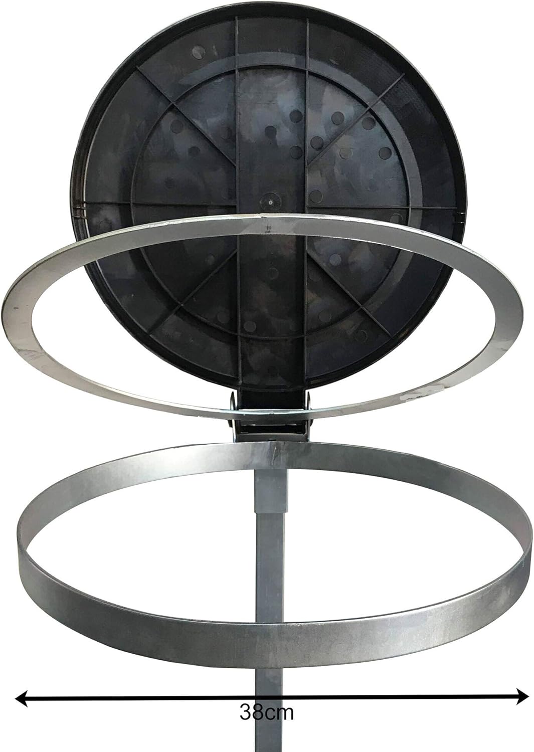 QUICK STAR Doppel Müllsackständer verzinkt mit 4 Rollen 120 Liter Ständer Müllbeutelhalter Müllsackh