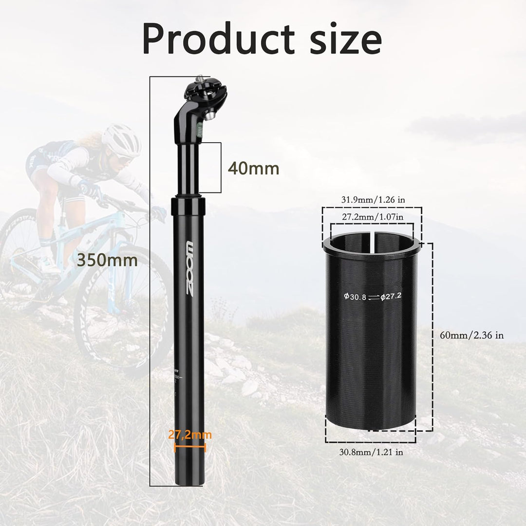 JaneEyre Federsattelstütze hochwertigem Fahrrad Sattelstütze, Durchmesser 27,2, 30,8 oder 31,6 mm，Sa