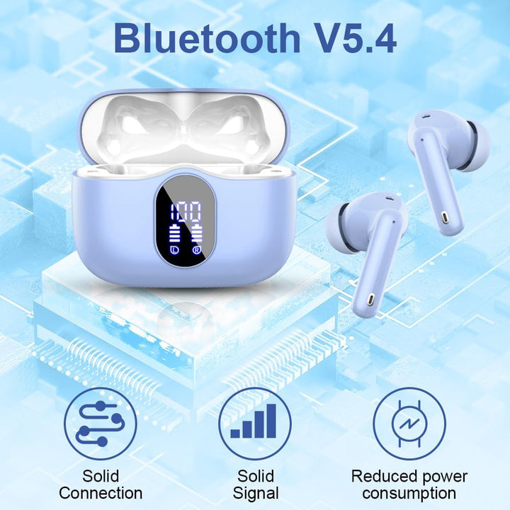 Btootos Bluetooth Kopfhörer, Kopfhörer Kabellos Bluetooth 5.4 Sport In Ear Kopfhörer mit 4 Mikrofon,