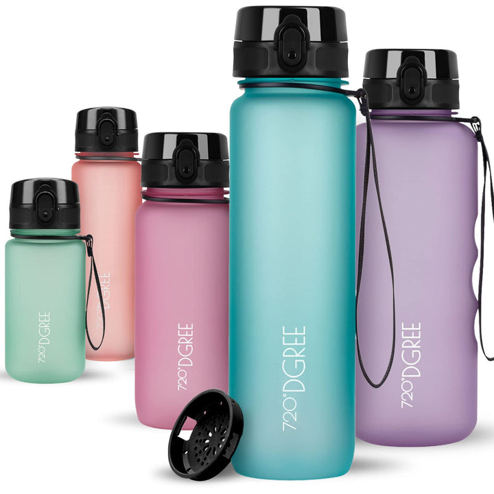 720°DGREE Trinkflasche “uberBottle“ +Sieb - 350ml, 500ml, 650ml, 1000ml, 1,5l, 2l - BPA-Frei - Wasse