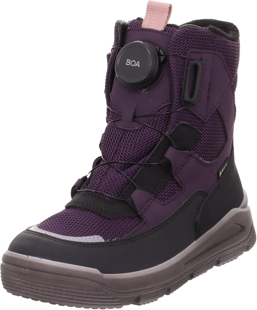Superfit Mädchen Mars Warm Gefütterte Gore-tex Schneestiefel 28 EU Schwarz Lila 0060, 28 EU Schwarz
