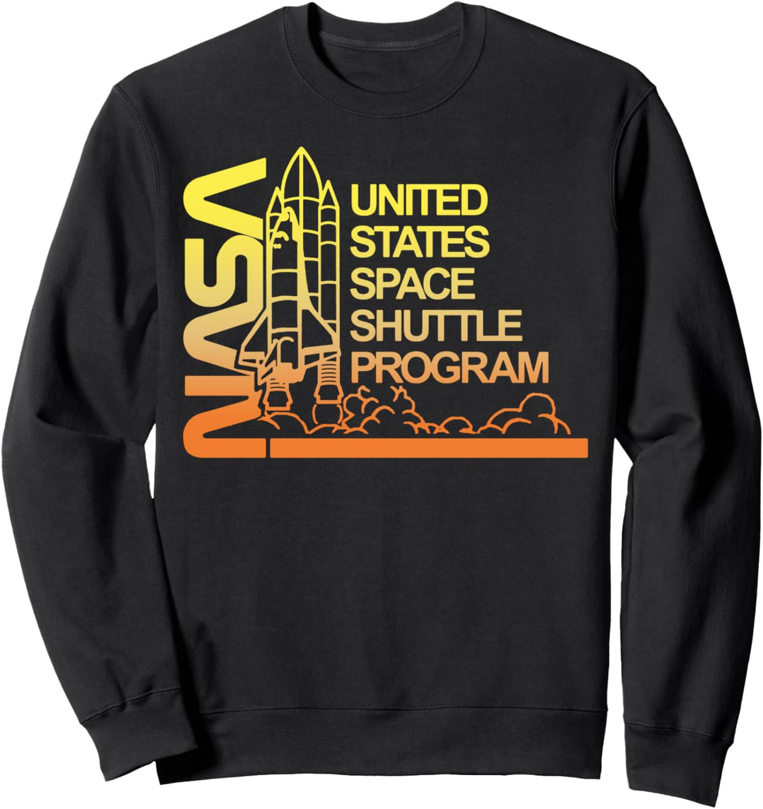NASA United States Space Shuttle Program Orange Gradient Sweatshirt