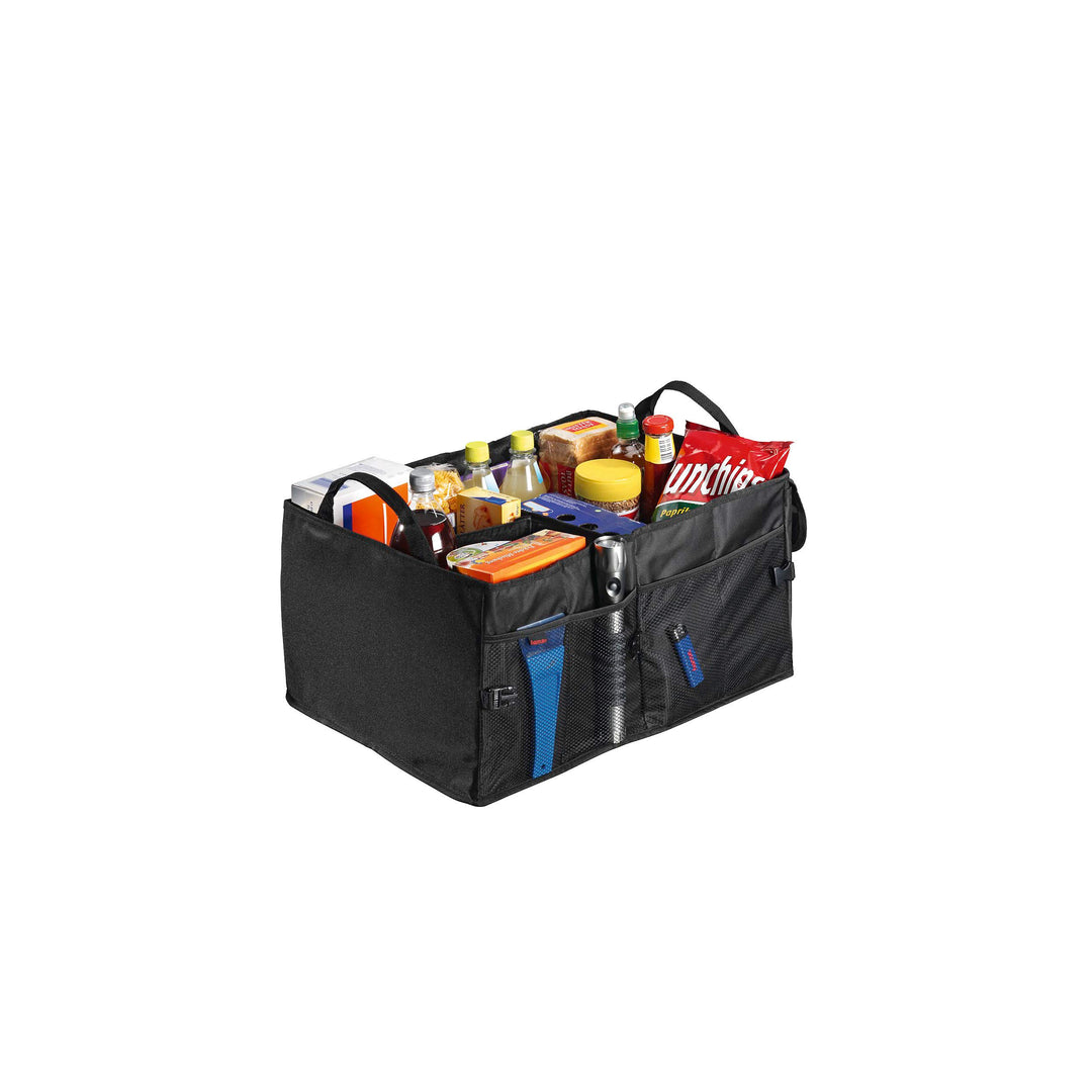 Hama Kofferraumtasche gross (Faltbare Autotasche, Kofferraum-Organizer mit Klettbefestigung inkl. Kl