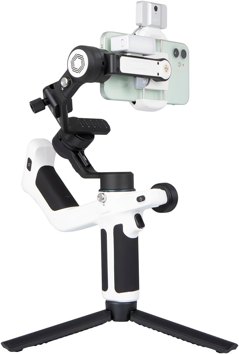 Feiyu [Offiziell] SCORP Mini-P Kit Smartphone Gimbal für Samsung Galaxy S24 Ultra & iPhone 15 Pro Ma