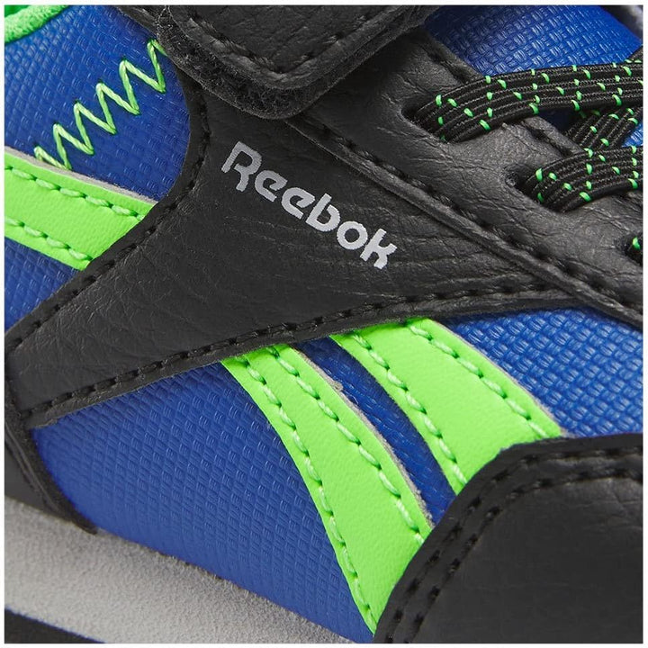 Reebok Unisex Kinder Royal Classic Jogger 3 Sneaker 20 EU Core Black Vector Blue Solar Lime, 20 EU C