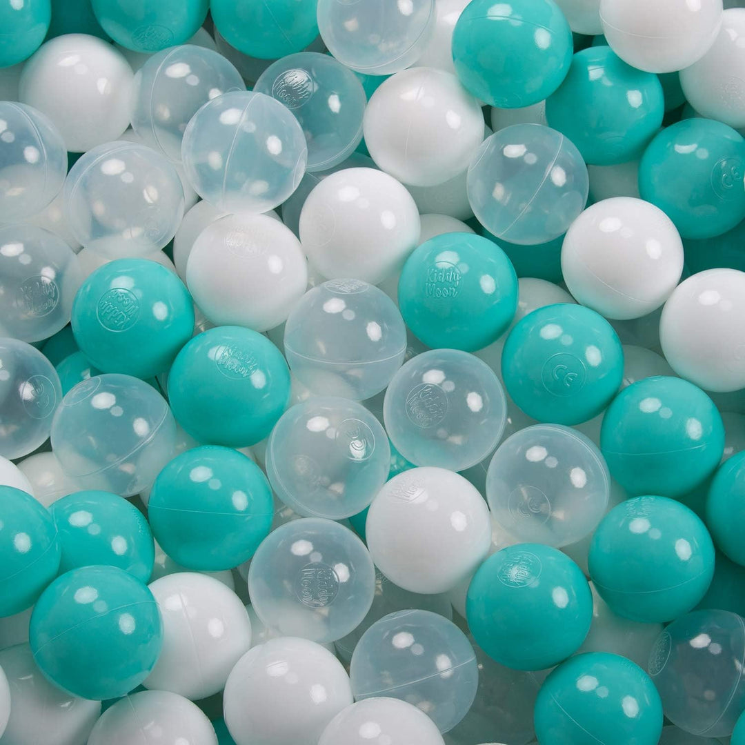 KiddyMoon Kinder Bälle Für Bällebad Baby Spielbälle Plastikbälle ∅7Cm Made In EU 100 Bälle/7cm Hellt