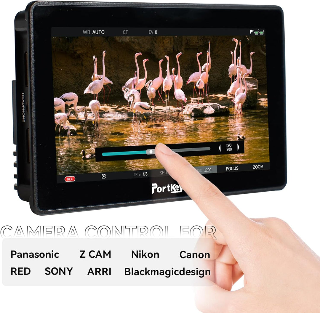 Portkeys BM5 IV 5,5 Zoll 2000nit Kamera-Kontroll-Feldmonitor, Dual-Screen-Camcorder-Monitor für Sony