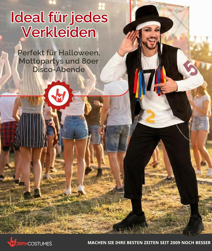Fun Shack 80er Jahre Poplegende Boy Iconic Kostüm, Verkleidung 80er Jahre Ikonik Kostüm, 80 Er Jahre