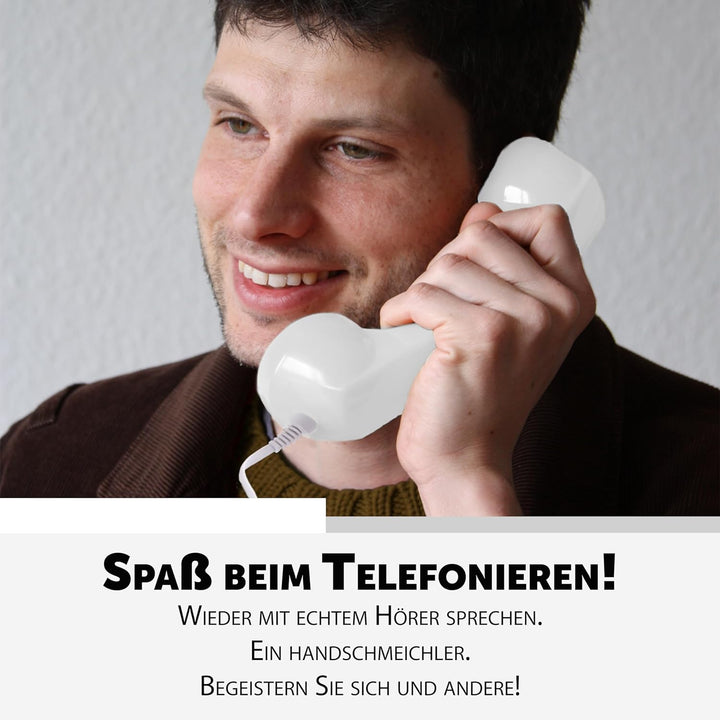 Opis 60s Micro - Retro Handyhörer für Android Smartphones, Tablets, Notebooks und Handys in der Form