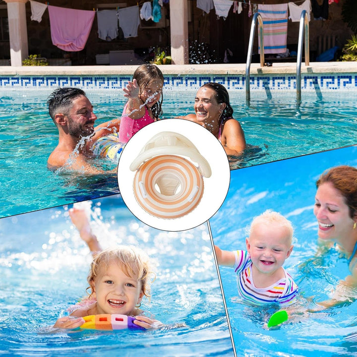 Baby Schwimmreifen Mit Sonnendach - Kleinkinder Schwimmhilfe Aufblasbar - Schwimmring Mit UV-Schutz
