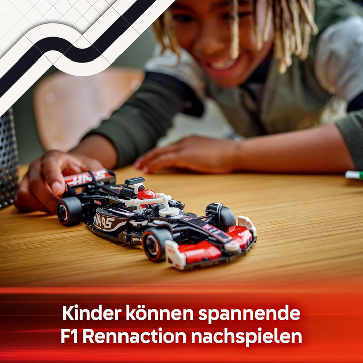 LEGO Speed Champions MoneyGram Haas F1 Team VF-24 Rennauto - Spielzeug mit Formel 1 Minifigur zum Sa