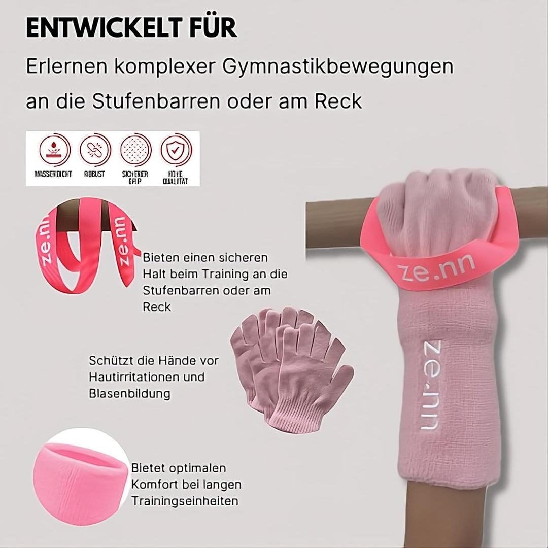 Reckschlaufen für Kinder – Zughilfen zum Turnen an Stufenbarren, Reck – ideales Gymnastik Zubehör fü