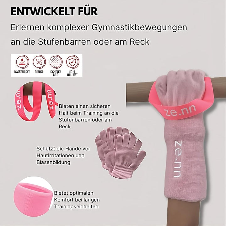 Reckschlaufen für Kinder – Zughilfen zum Turnen an Stufenbarren, Reck – ideales Gymnastik Zubehör fü