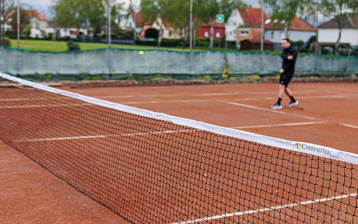 Carrington® 3mm-Tennisnetz - Club Turnier - Spezielles Matschnetz mit schmutzabweisendem Band!