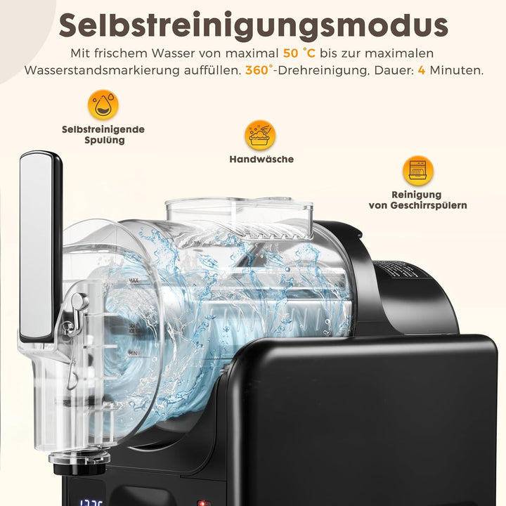 Slush Maschine Schnellgefrier-Getränke 2L Kein Eismaschine Temperaturanzeige mit 6 Programmen Selbst