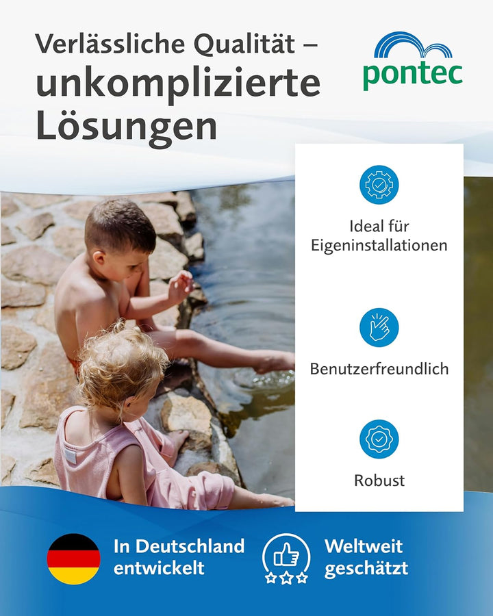 Pontec 56477 PondoVario 3500 - Wasserspielpumpe für den Einsatz in Gartenteich und Zierbrunnen / Tei