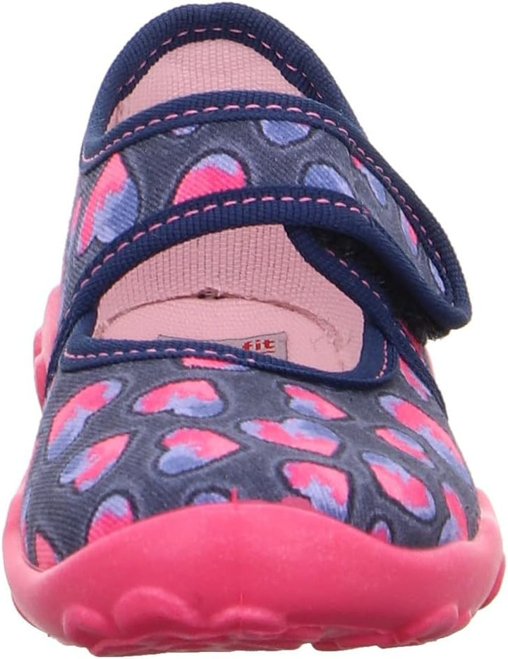Superfit Mädchen Bonny Hausschuh 23 EU Blau Pink 8800, 23 EU Blau Pink 8800