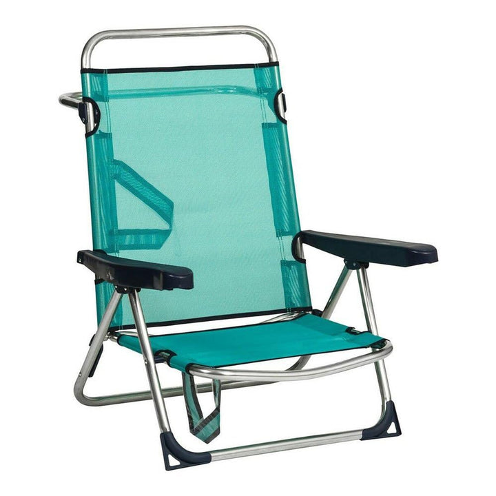 Alco – Bett Stuhl Strand Aluminium Fibreline Türkis (30 1 – 607 AZ) 71x65x15.5 cm Grünblau, 71x65x15