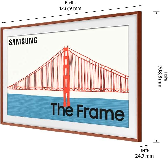 Samsung The Frame Rahmen 55 Zoll (VG-SCFA55TRCXC) in Terracotta, abgeschrägt [2021] 55" Terracotta,