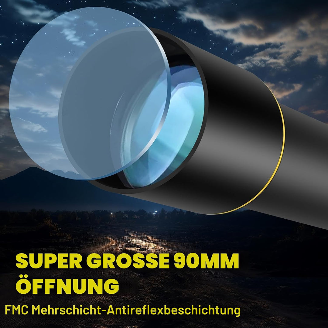 Teleskop, Teleskope für Erwachsene, Astronomie, professionell, 90 mm Blende, 1000 mm, leistungsstark