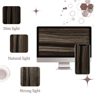 Hetto Clip in Echthaar Extensions Braun Echthaar Clip in Extensions Braun Clip in Haarverlangerung #