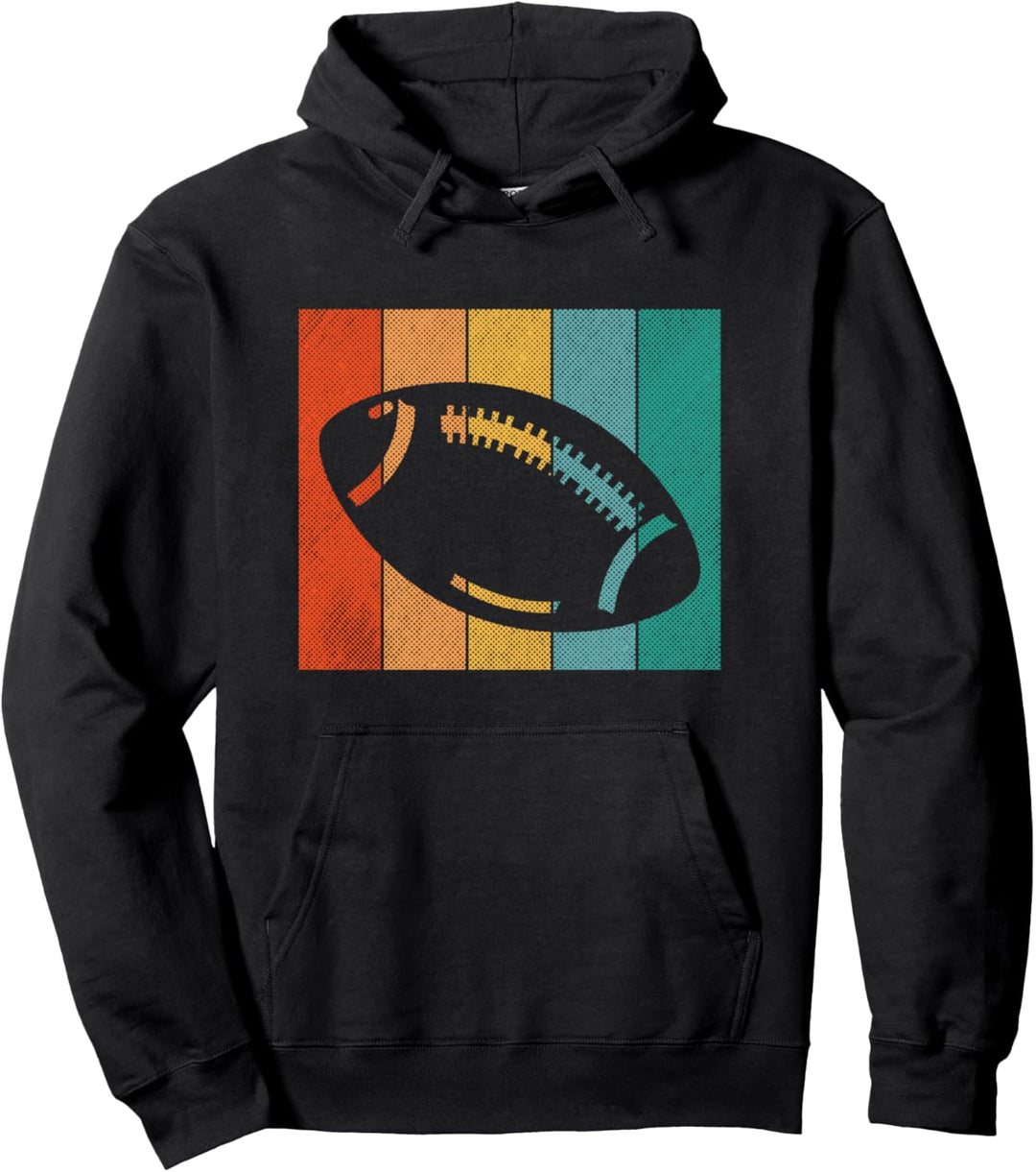 American Football Vintage Outfit Herren Damen Retro Rugby Pullover Hoodie