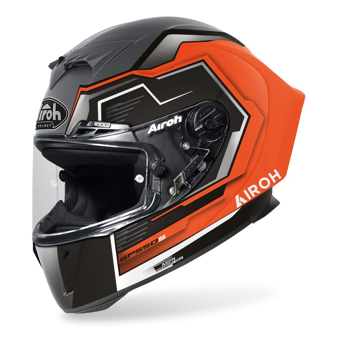 Airoh Helm GP550 S Rush Orange Fluo Matt XL