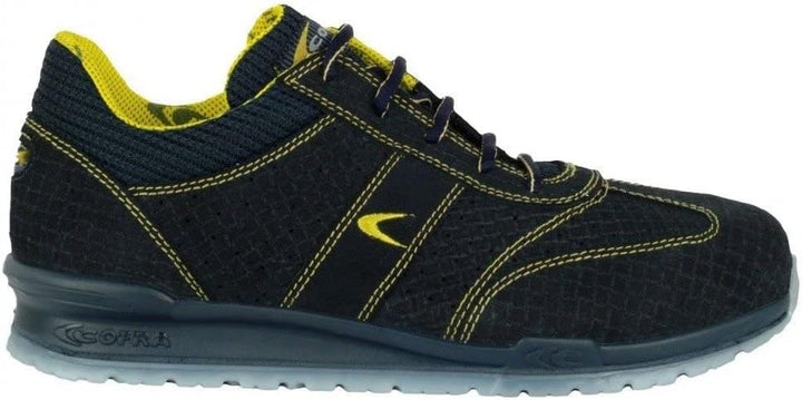 Cofra 78410-001.W44 SIVORI S1 P SRC Sicherheitsschuhe, Blau/Gelb, Grösse 44 44 EU, 44 EU
