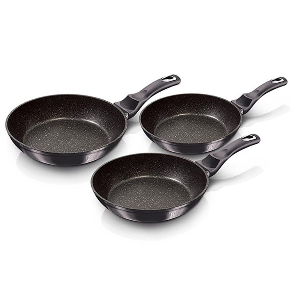 Berlinger Haus - BH/6903 - Set von 3 Frittieröfen, Metallic Line Carbon Pro Edition