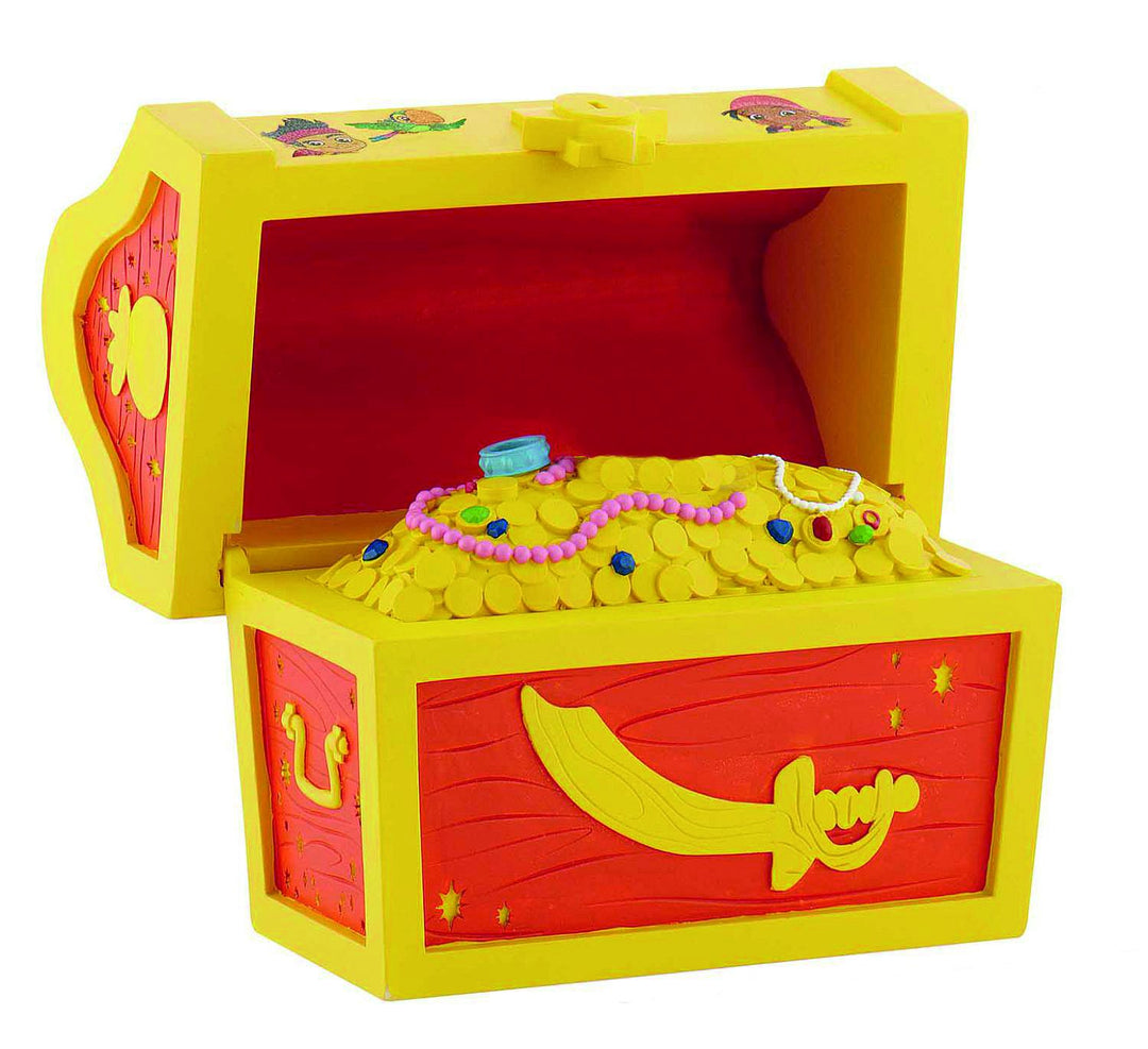 Bullyland 12102 - Walt Disney Jake und die Nimmerland Piraten, Schatztruhe, ca. 13,5 cm, Schatztruhe