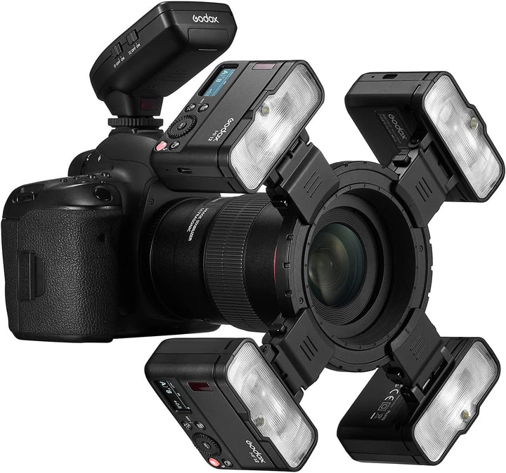 Godox MF12 MF12-K2 12W Makro-Blitz,2,4G Wireless Control,TTL/M-Modus,Eingebauter 3,7V/6,29W Lithium-