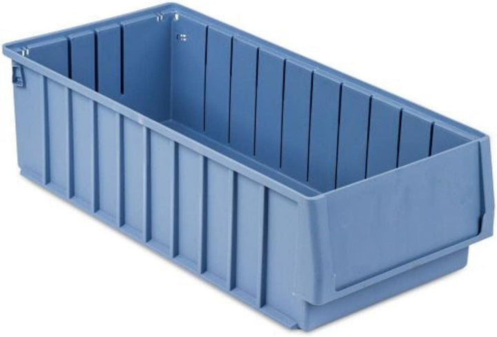 SparSet 5x Regalkasten 500 BH mit Etikett &amp; Schutzhaube | HxBxT 14x23,4x50cm | 12,6 Liter | Sichtlag