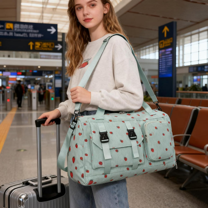 Sporttasche Kinder Mädchen Reisetasche Jungen Damen mit Schuhfach Reisetaschen Weekender Travel Bag