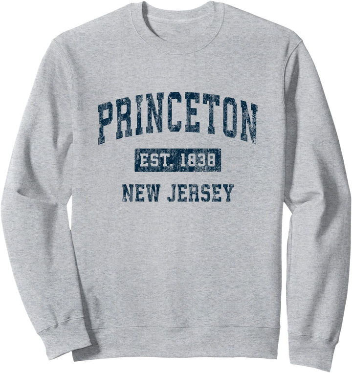 Princeton New Jersey NJ Vintage-Sportdesign, Marineblau Sweatshirt