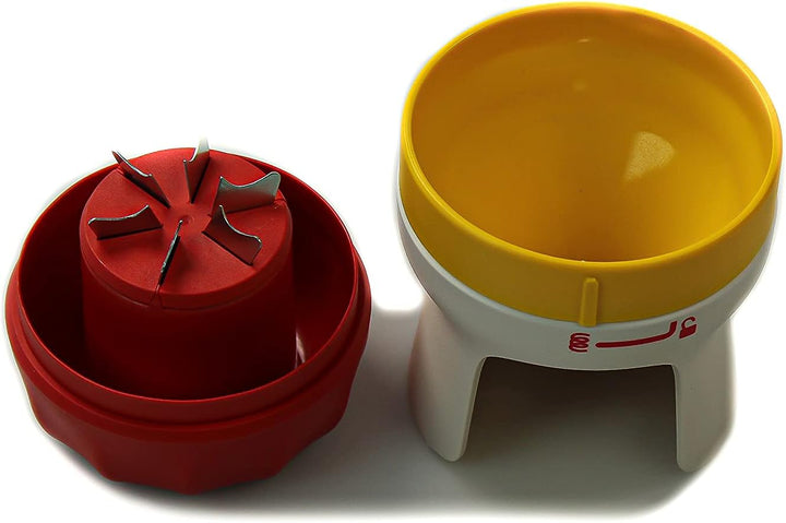 Tupperware Spiralino Kombi Profi-Chef Spaghetti Gemüseschneider Zoodles Chef rot gelb weiss
