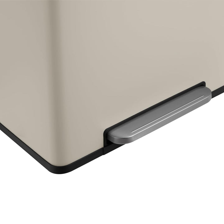 SVITA LT2X30 Mülleimer 60l Treteimer Tretmülleimer Abfalleimer 2 Fächer freistehend mit Deckel inkl.