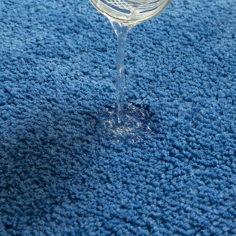 MIULEE Badematte Weiche Badteppich rutschfest Badvorleger Fussmatte Badzimmermatte Bettvorleger Flau
