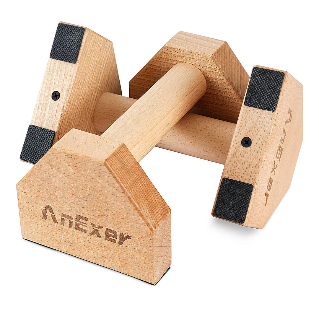 Wooden Push-Up Handles, Parallettes für Calisthenics, Rutschfeste Push-up bars Joint-Friendly Push-U