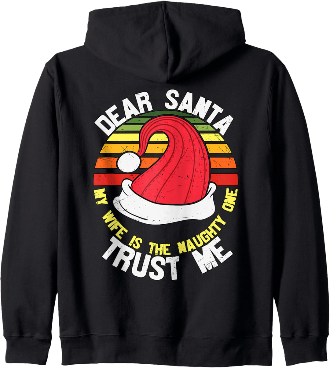 Dear Santa Funny Santa Claus Witz Ehemann Frau Weihnachten Kapuzenjacke