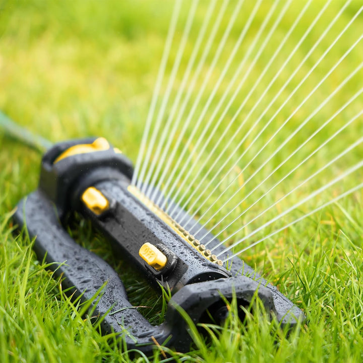 RESTMO Rasensprenger für 4200 m², mit 19 Düsen & Gewichtssockel, Gartensprinkler-System mit Einstell