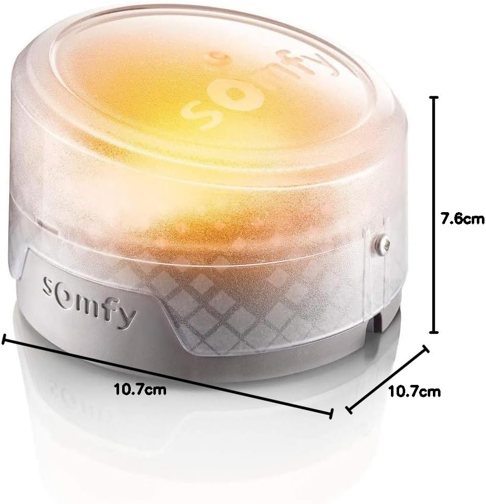 Somfy 2401584 – LED Lampe für Torantrieb oder Garage | Auswahl der Farbe Orange oder Weiss