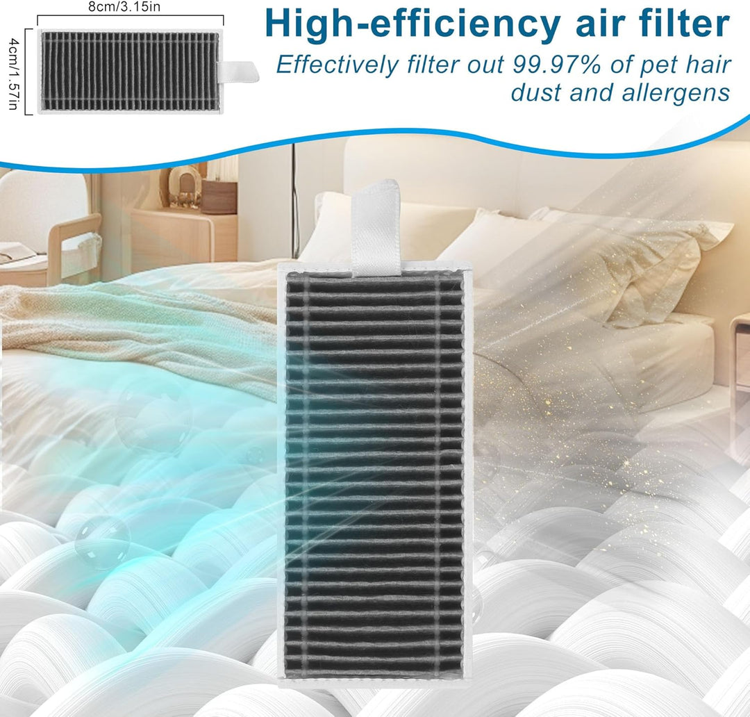 21 Stück Zubehörset für Ecovacs Deebot X9 Pro Omni Saugroboter, für Ecovacs Zubehör für Ecovacs Ersa