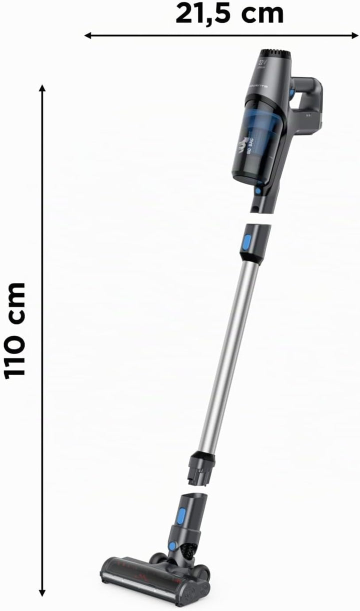 Rowenta X-Pert 3.60 kabelloser Akku-Stabstaubsauger, 45 Minuten Laufzeit, Lithium-Ionen-Akku, einfac