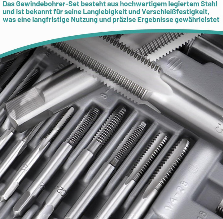 Gewindeschneider Set Gewindebohrer Werkzeug: 20 Tlg Gewinde Schneider Bohrer Werkzeug Set, M3 - M12